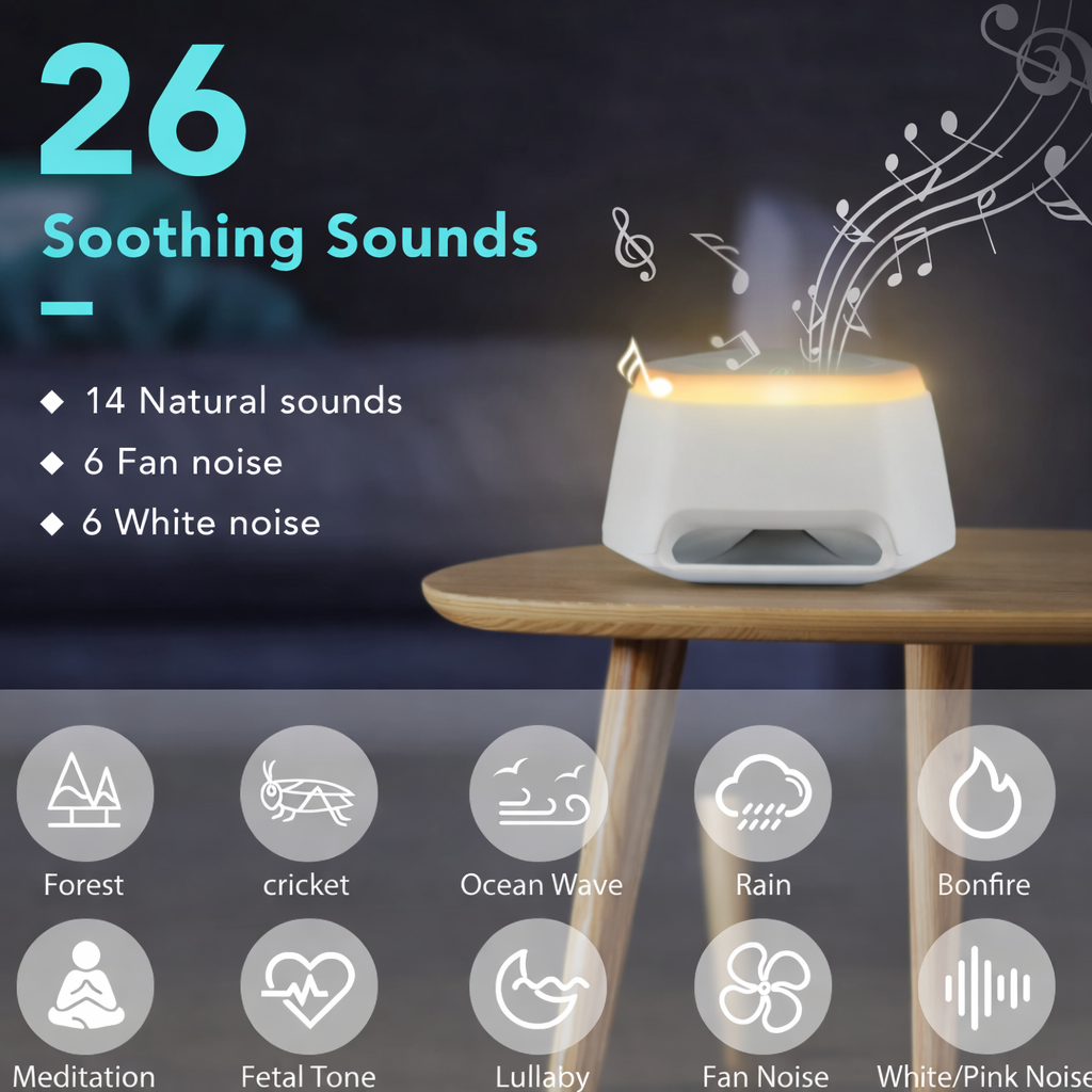 White Noise Sleeping Night Light