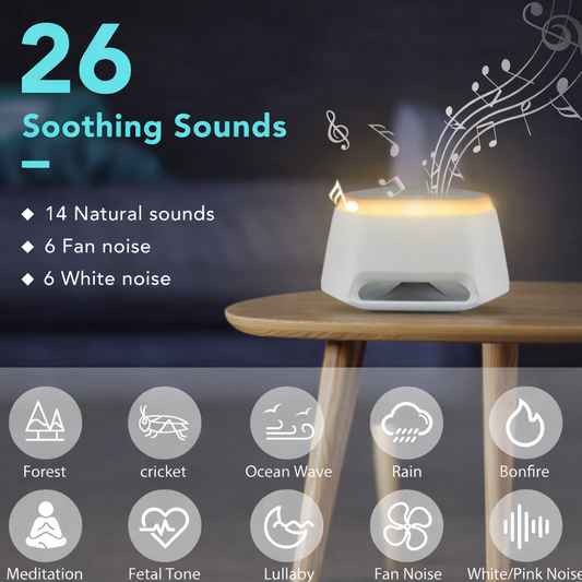White Noise Sleeping Night Light